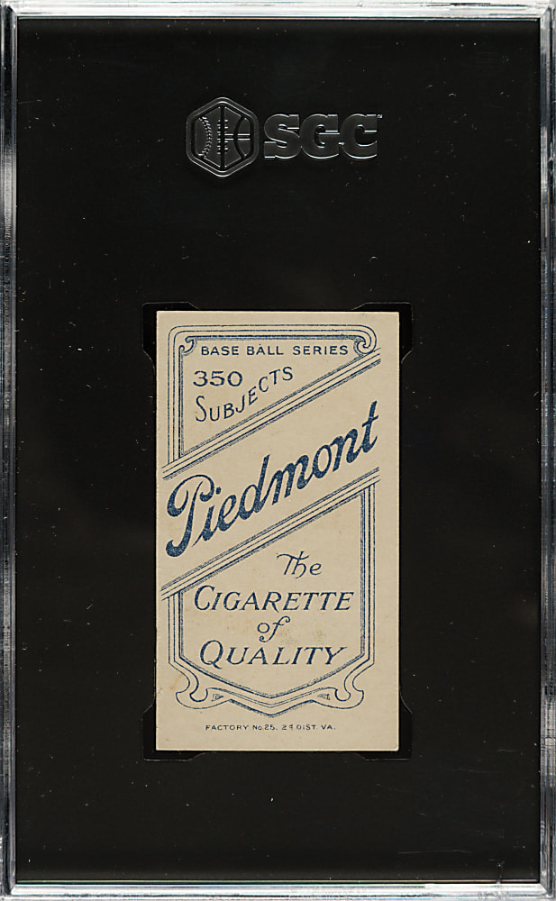 1909-1911 T206 White Border Joe Tinker Bat Off Shoulder SGC EX/NM 6