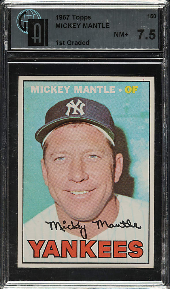 1967 Topps #150 Mickey Mantle GAI NM+ 7.5