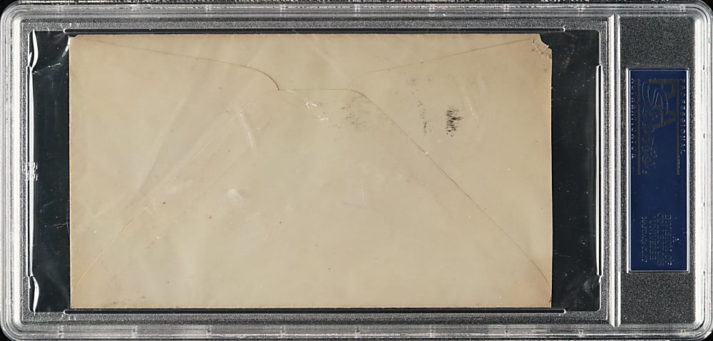 1932 Walter Johnson Signed Envelope - PSA/DNA