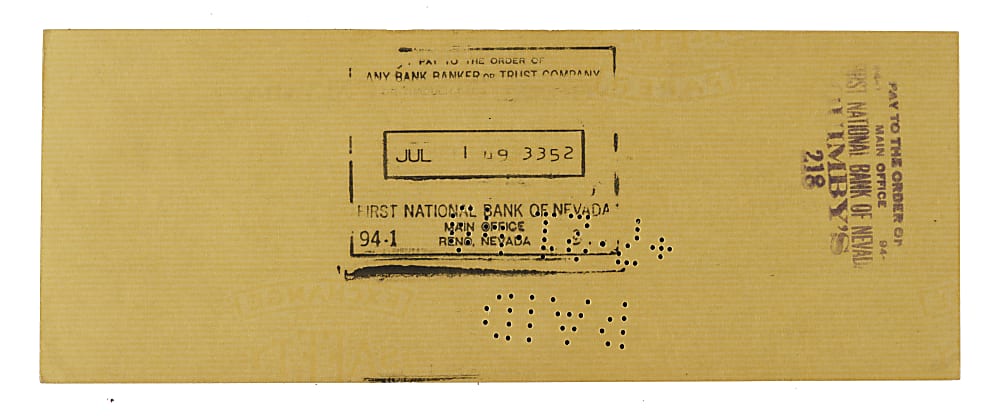 1949 Ty Cobb Signed Check - PSA/DNA