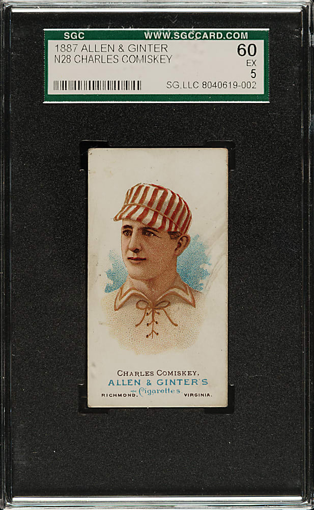 1888 N28 Allen & Ginter Charles Comiskey SGC EX 60