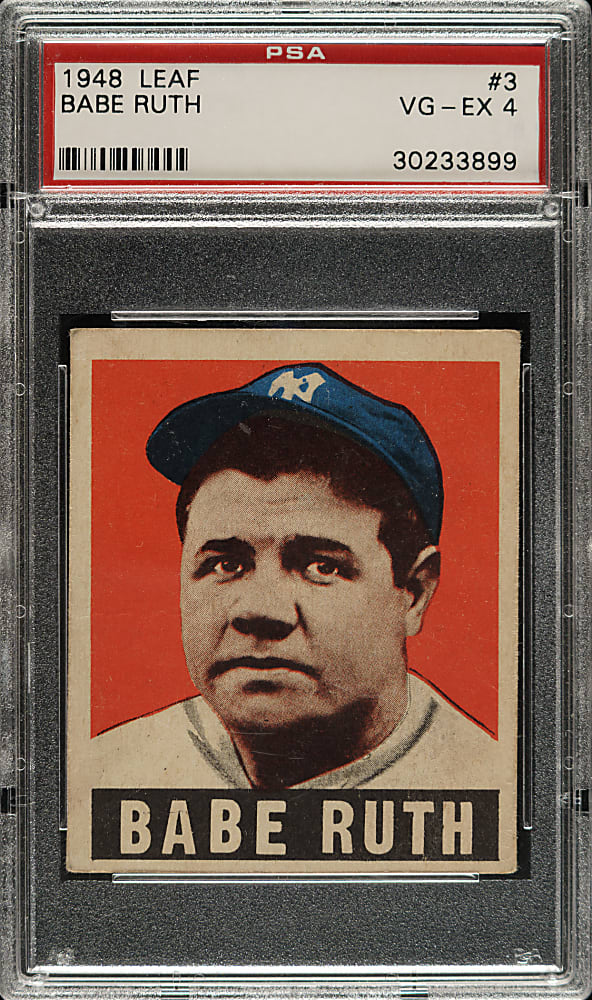 1948-1949 Leaf #3 Babe Ruth PSA VG-EX 4