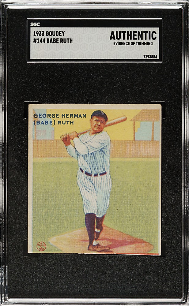 1933 R319 Goudey #144 Babe Ruth - SGC