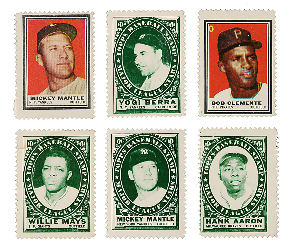 1961 and 1962 Topps Stamps Collection (320) Including 38 Hall of Famers