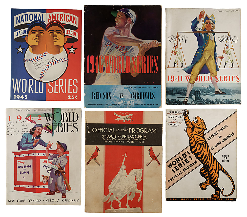 Tremendous 1931 to 2024 World Series Program Collection (99)
