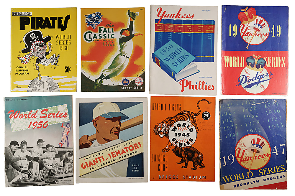 Tremendous 1931 to 2024 World Series Program Collection (99)