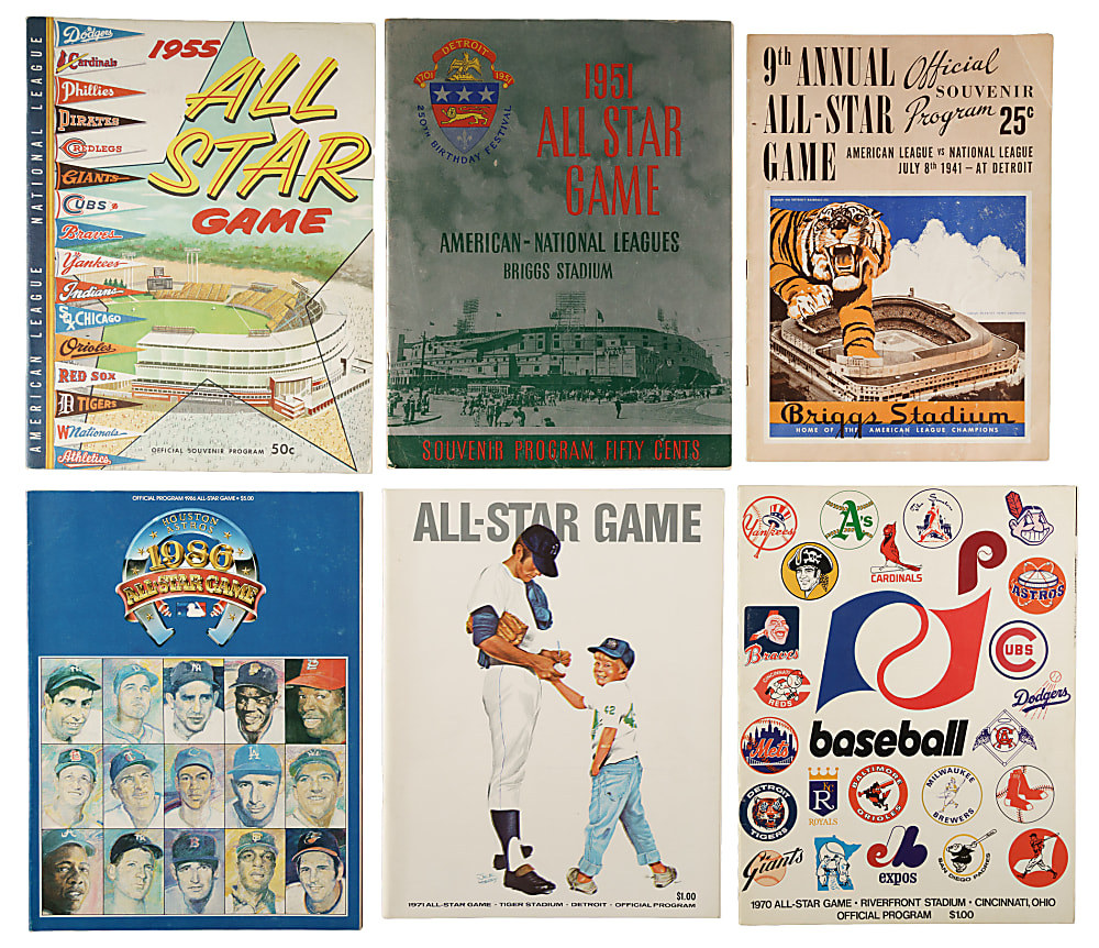 1940 to 2025 All-Star Game Program Collection (79)
