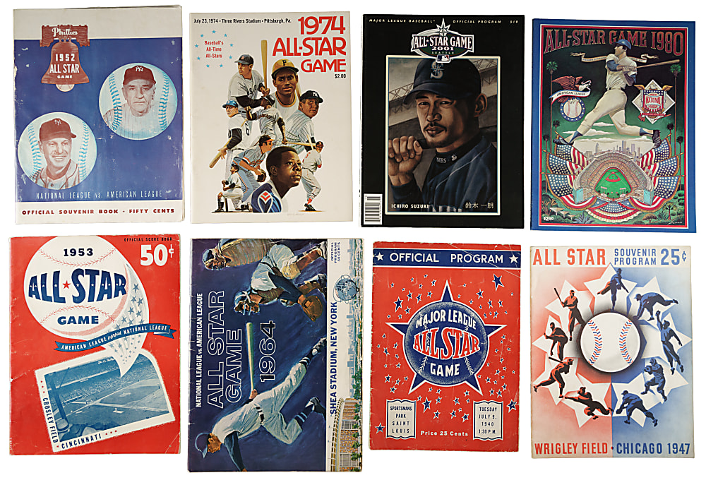1940 to 2025 All-Star Game Program Collection (79)