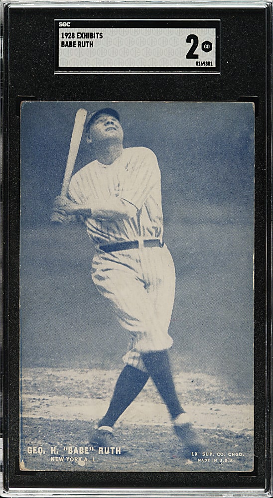 1928 Exhibits Babe Ruth SGC GOOD 2