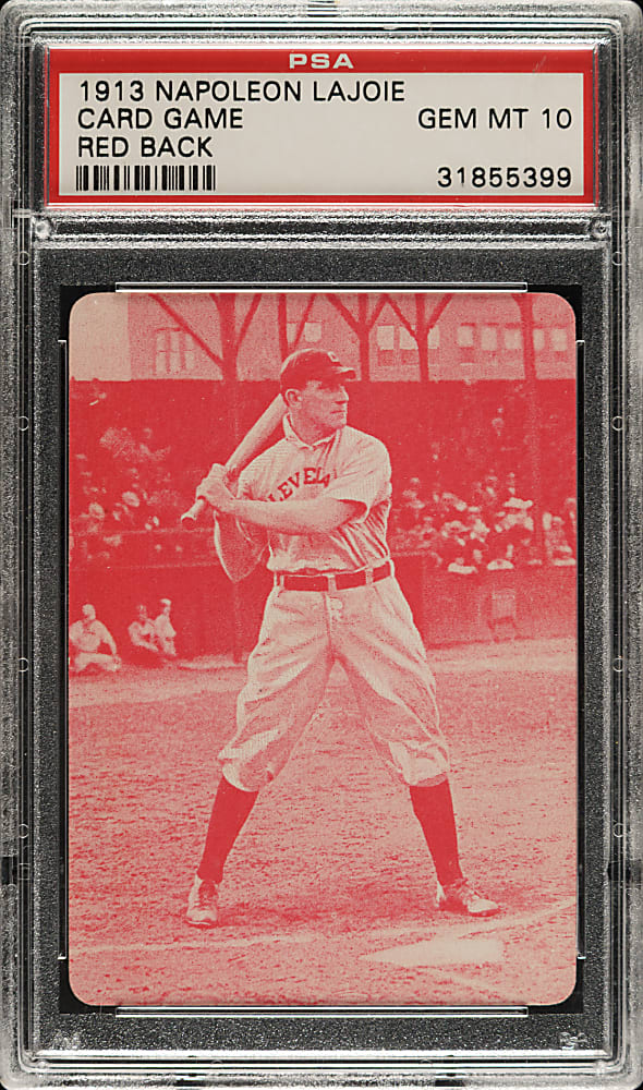 1913 Lajoie Game Card Napolean Lajoie PSA GEM MINT 10