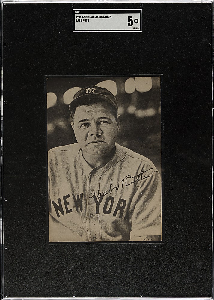 1949 Pacific Coast Sports Publishing (American Association) Babe Ruth SGC EX 5