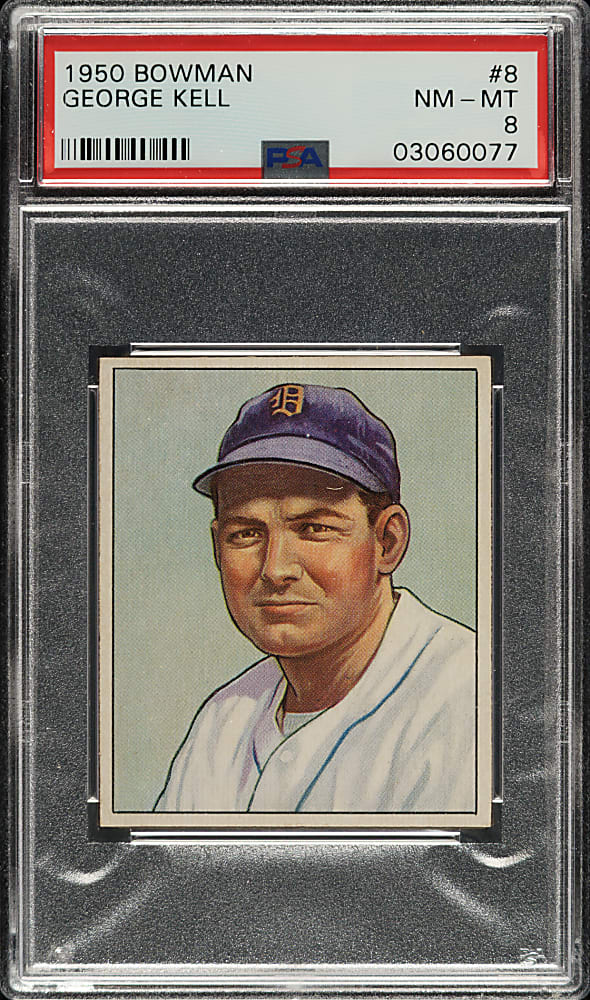 1950 Bowman #8 George Kell PSA NM-MT 8