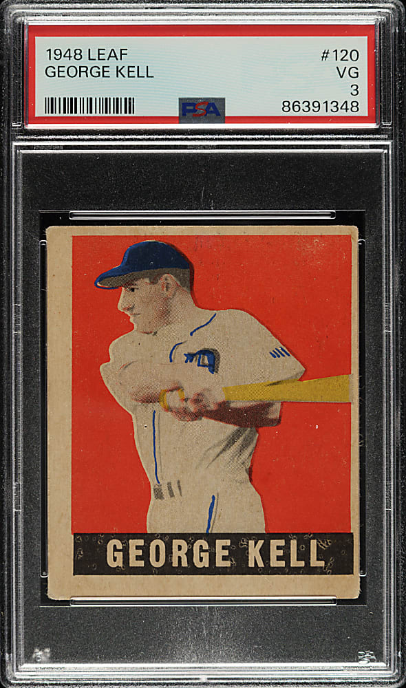 1948-1949 Leaf #120 George Kell Short Print PSA VG 3