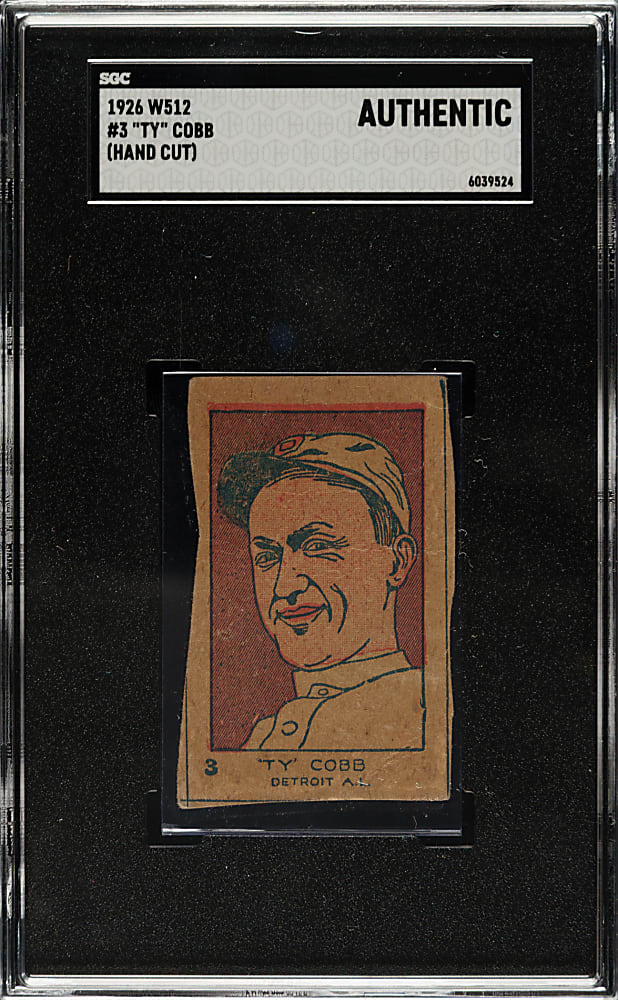 1926 W512 #3 Ty Cobb SGC Authentic