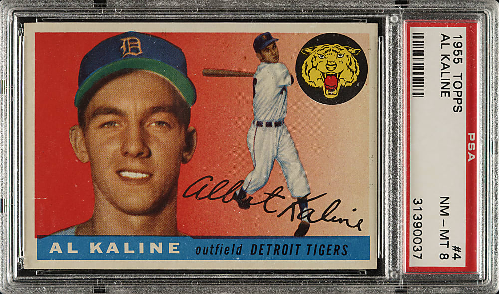 1955 Topps #4 Al Kaline PSA NM-MT 8