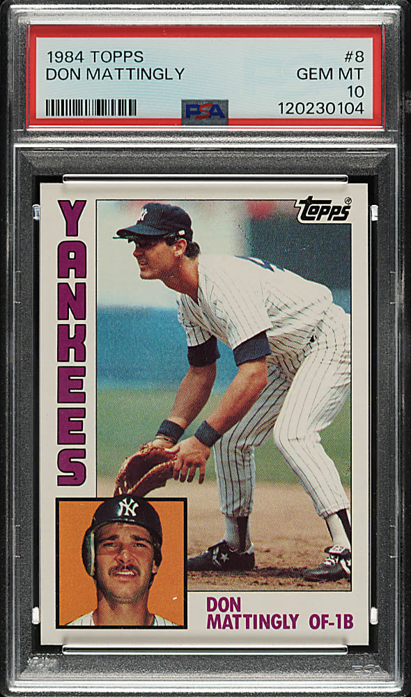 1984 Topps #8 Don Mattingly Rookie PSA GEM MINT 10