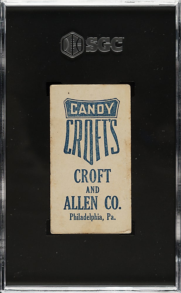 1909 E92 Croft's Candy Larry Doyle with Bat SGC FAIR 1.5 - Blue Back