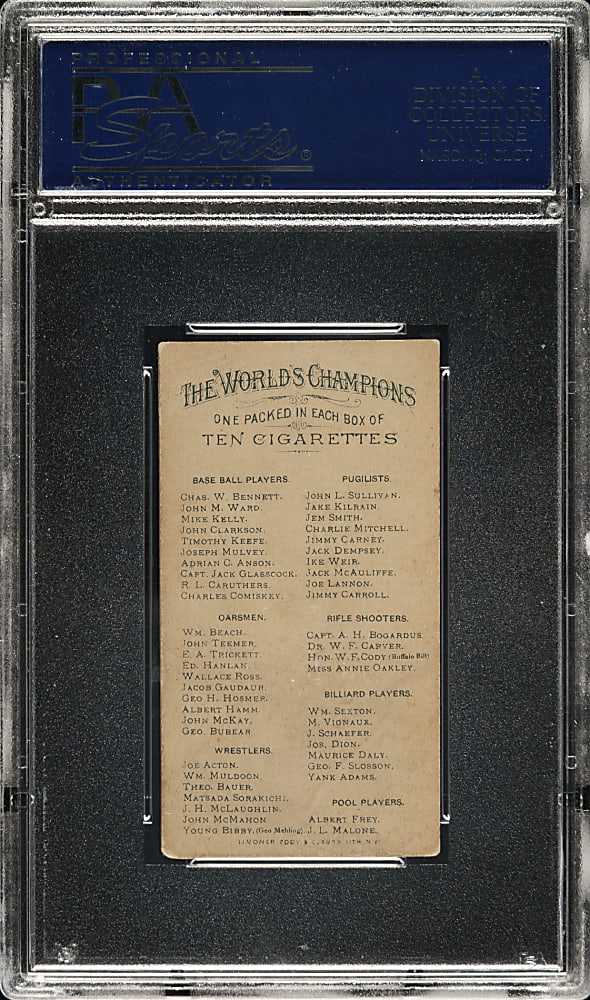 1888 N28 Allen & Ginter R. L. Caruthers PSA VG-EX+ 4.5