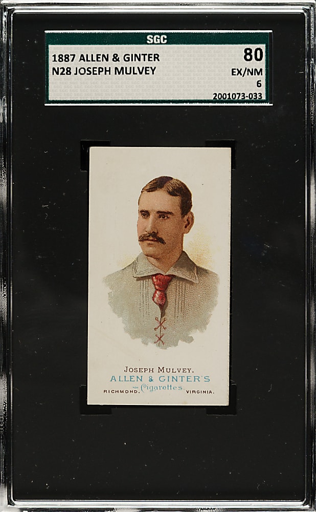 1888 N28 Allen & Ginter Joseph Mulvey SGC EX/NM 80