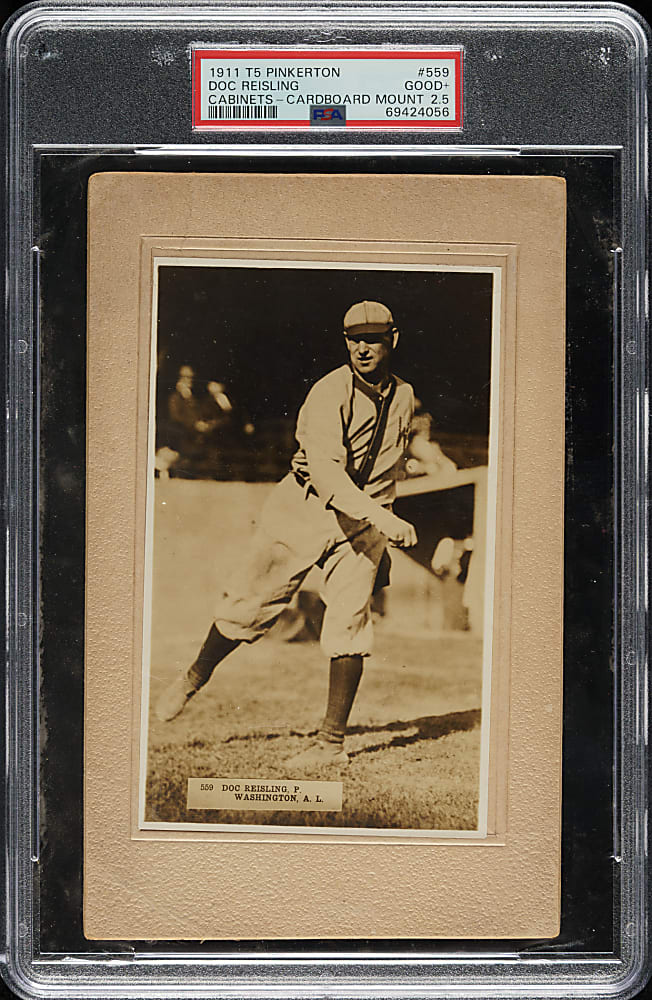 1911 T5 Pinkerton Cabinet #559 Doc Reisling PSA GOOD+ 2.5 - The Only Graded Example!