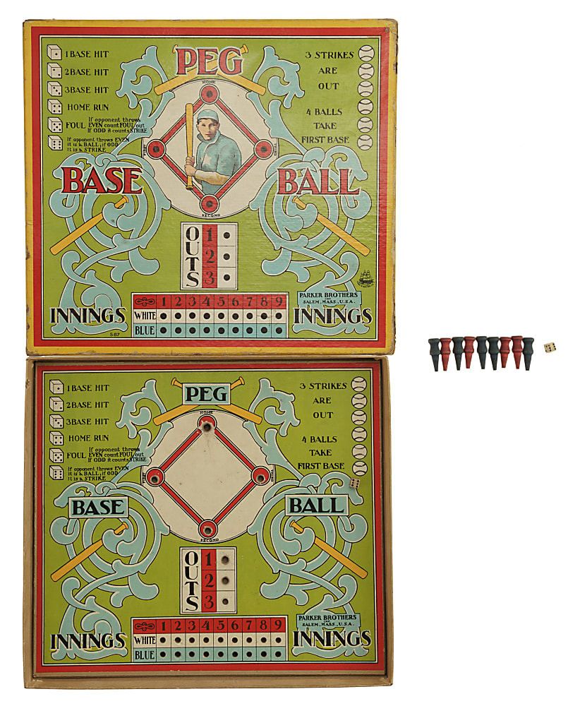 Circa 1910s Parker Brothers "Peg" Base Ball Game