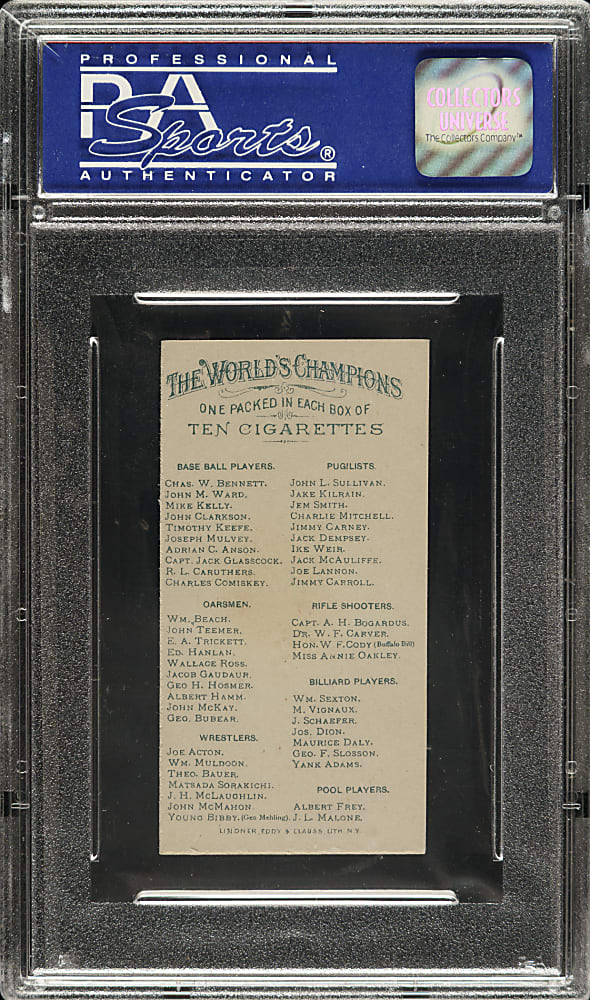 1888 N28 Allen & Ginter Tim Keefe PSA NM 7