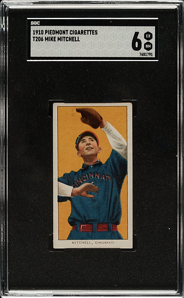 1909-1911 T206 White Border Mike Mitchell SGC EX/NM 6