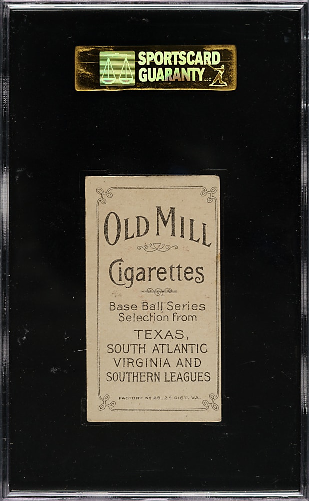 1909-1911 T206 White Border Tom Guiheen Southern Leaguer SGC EX 60 - Old Mill Back