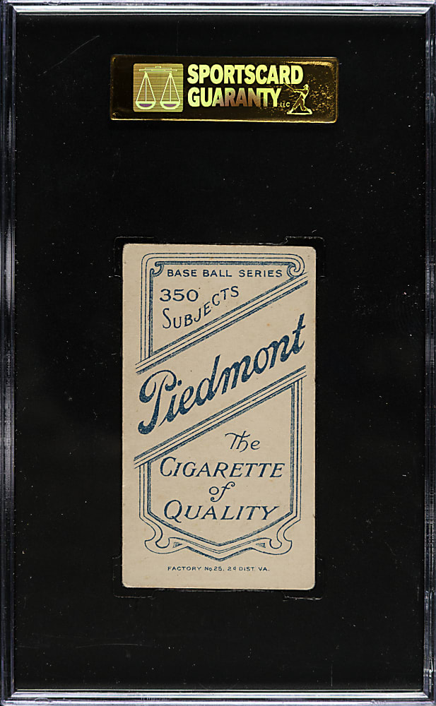 1909-1911 T206 White Border Sam Crawford with Bat SGC EX 60