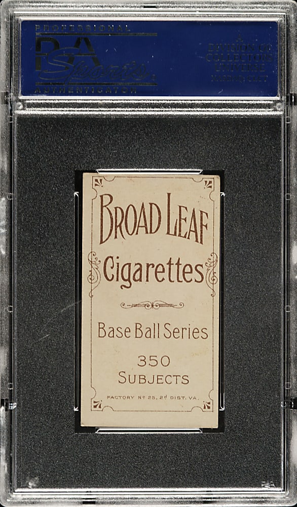 1909-1911 T206 White Border Pryor McElveen PSA VG-EX 4 - Broad Leaf 350 Back - The ONLY Graded Example!
