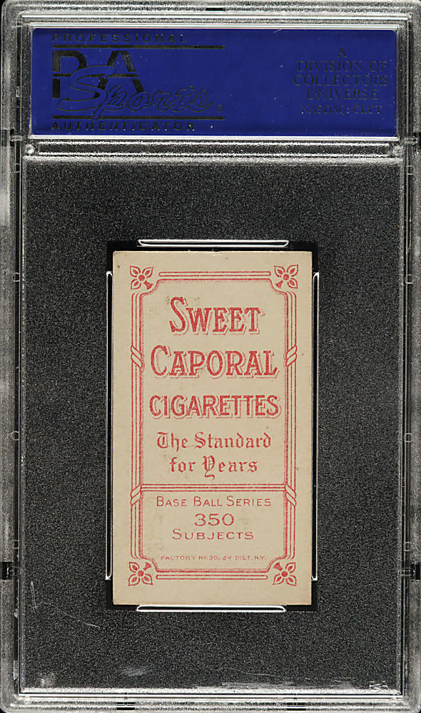 1909-1911 T206 White Border Johnny Evers with Bat, Chicago on Shirt PSA EX-MT 6