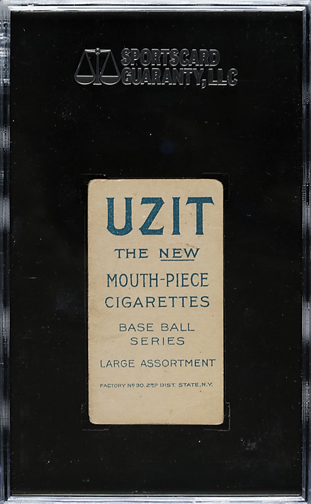 1909-1911 T206 White Border George McQuillan with Bat SGC VG 40 - Uzit Back