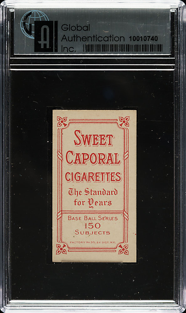 1909-1911 T206 White Border Frank Chance Portrait Red Background GAI NM 7