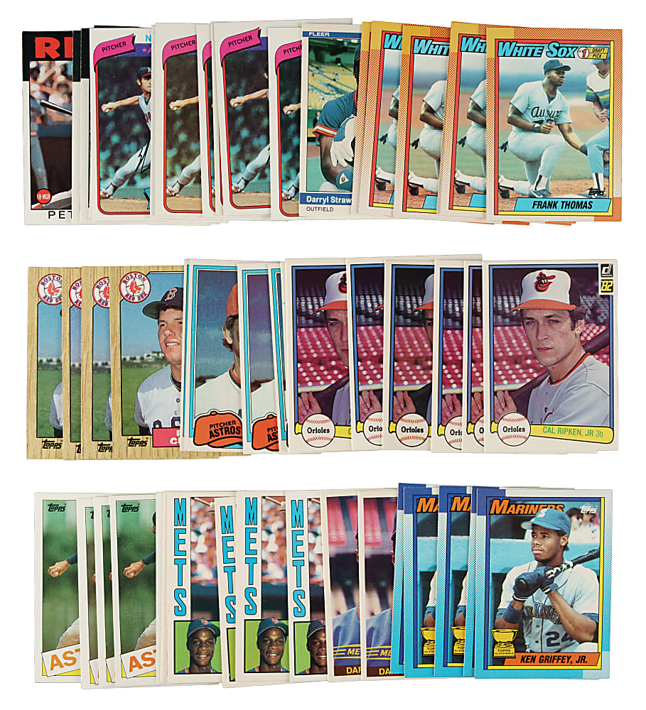 Enormous High-Grade 1980 to 1990 Topps, Donruss, Fleer, and Others Hall of Fame and Star Collection (26,000+ Cards)