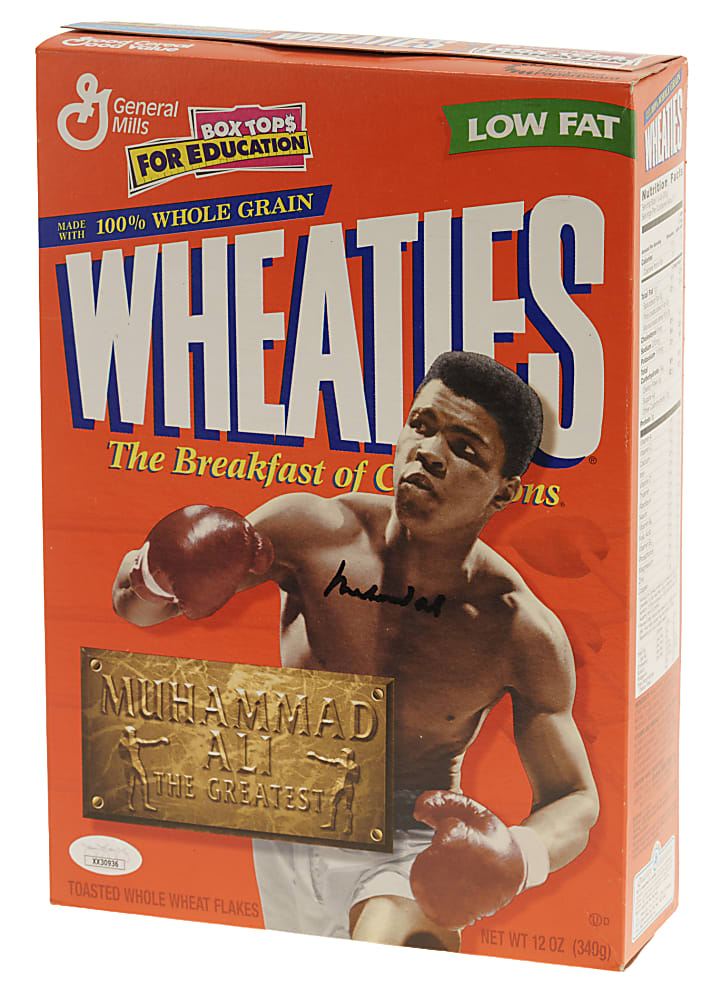 Muhammad Ali Signed Wheaties Box - JSA