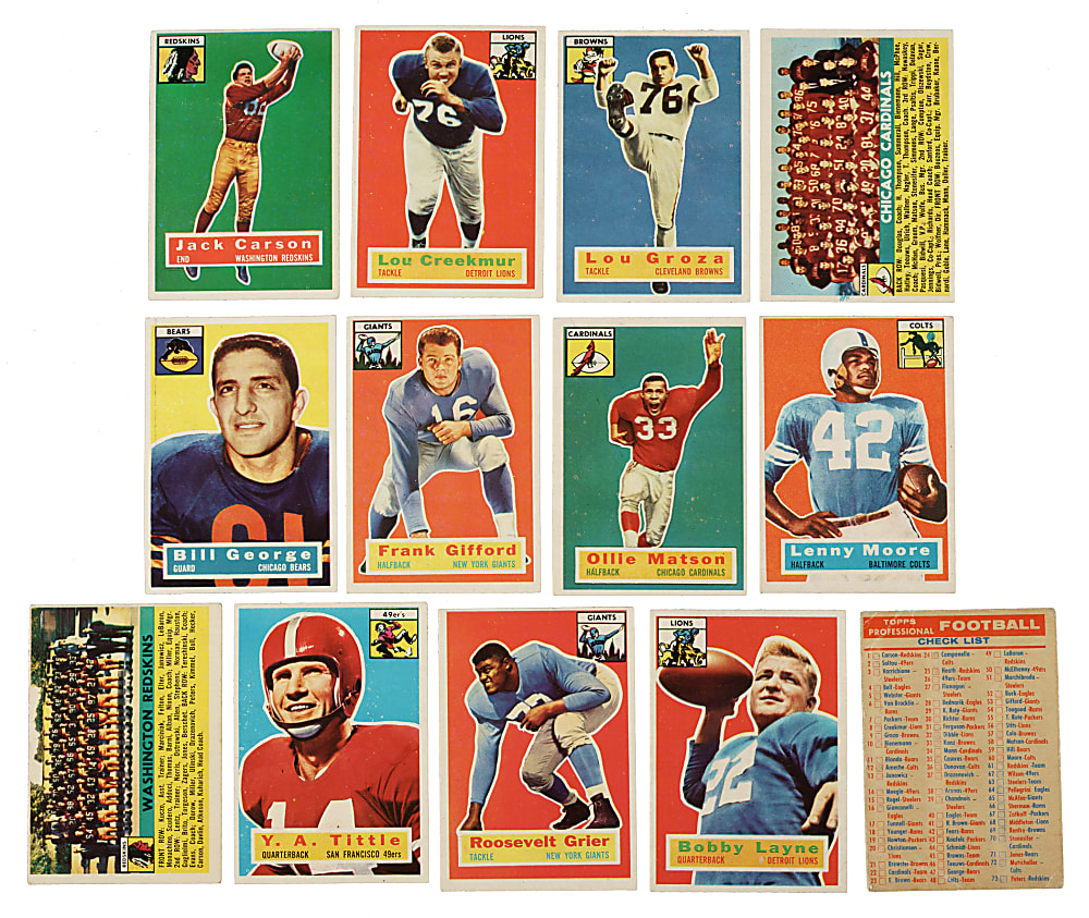 1956 Topps Football Complete Set (120) Plus Checklist