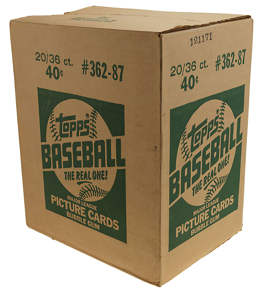 1987 Topps Factory-Sealed Unopened Wax Box Case (20 Boxes)