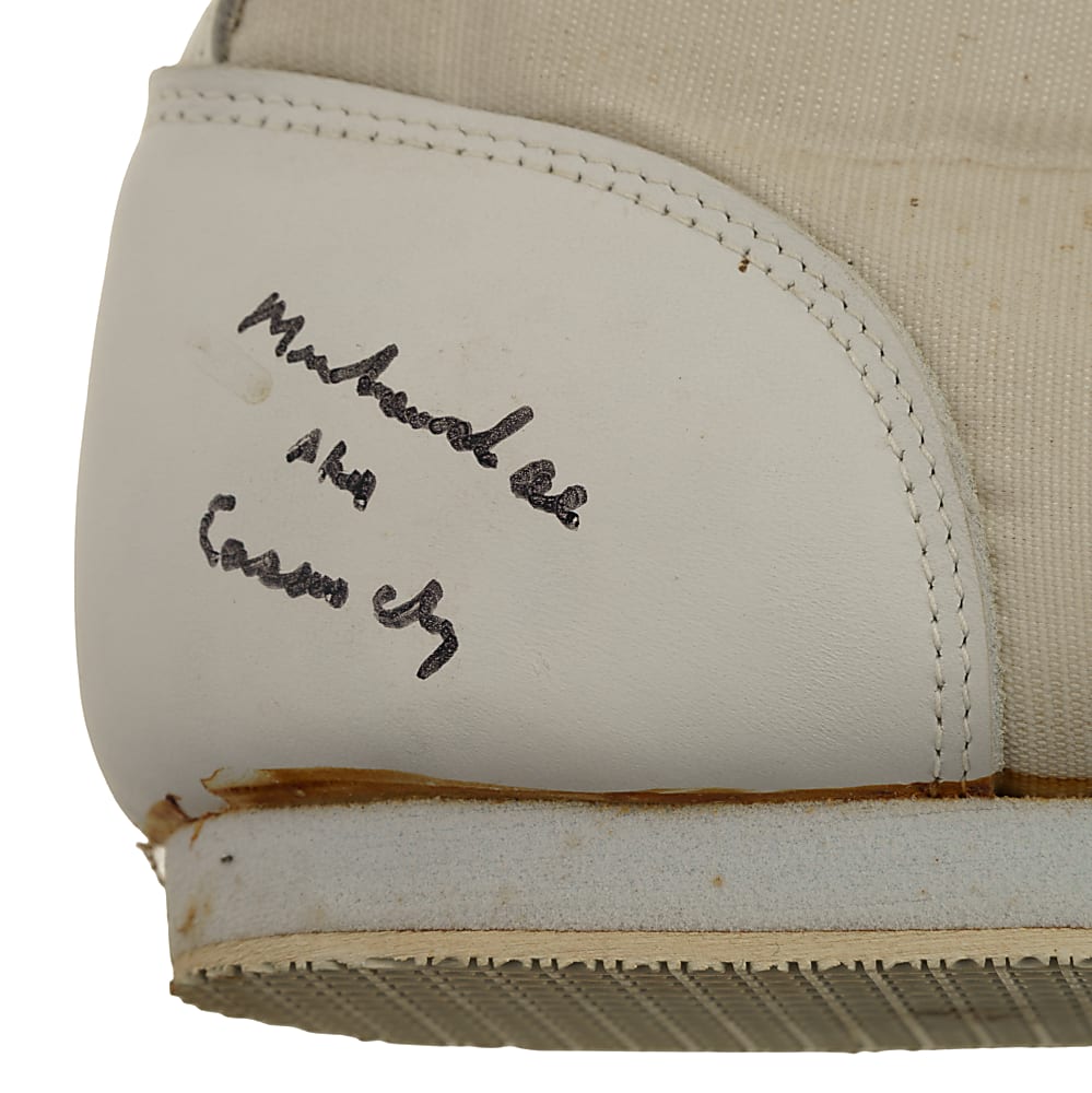 Muhammad Ali "AKA Cassius Clay" Twice-Signed Boot - JSA