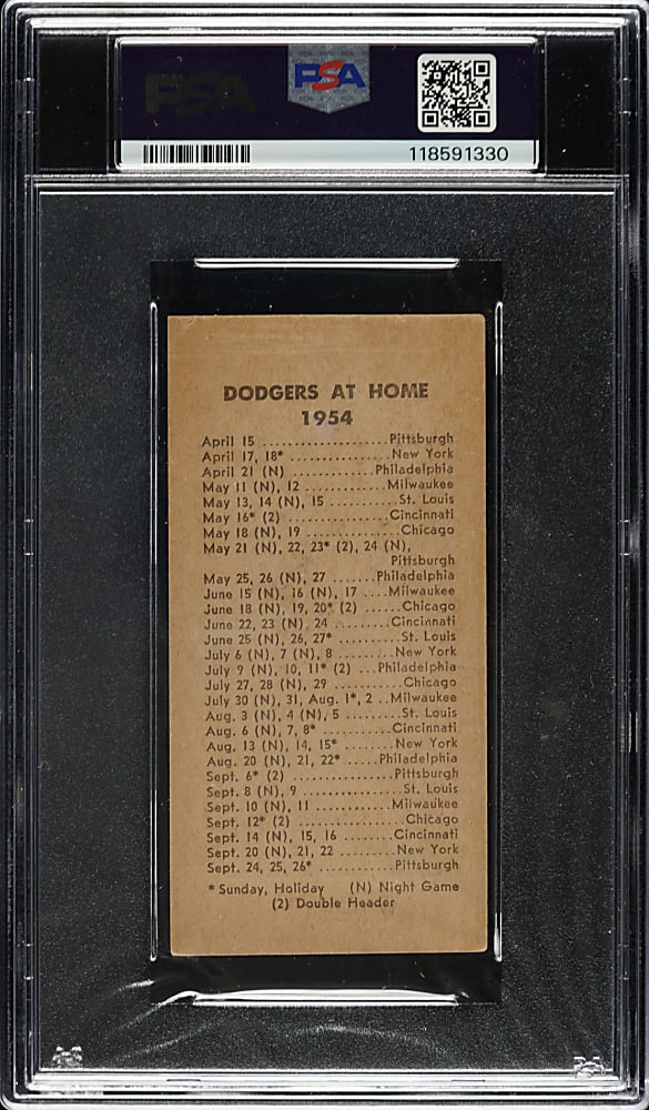 1954 N. Y. Journal American Jackie Robinson PSA GOOD+ 2.5