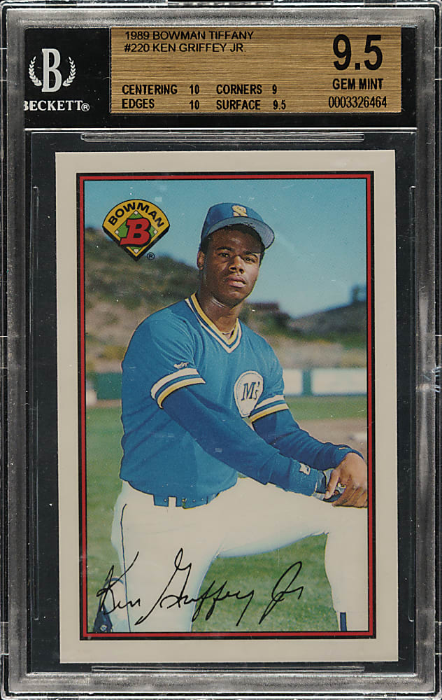1989 Bowman Tiffany #220 Ken Griffey Jr. Rookie BGS GEM MINT 9.5