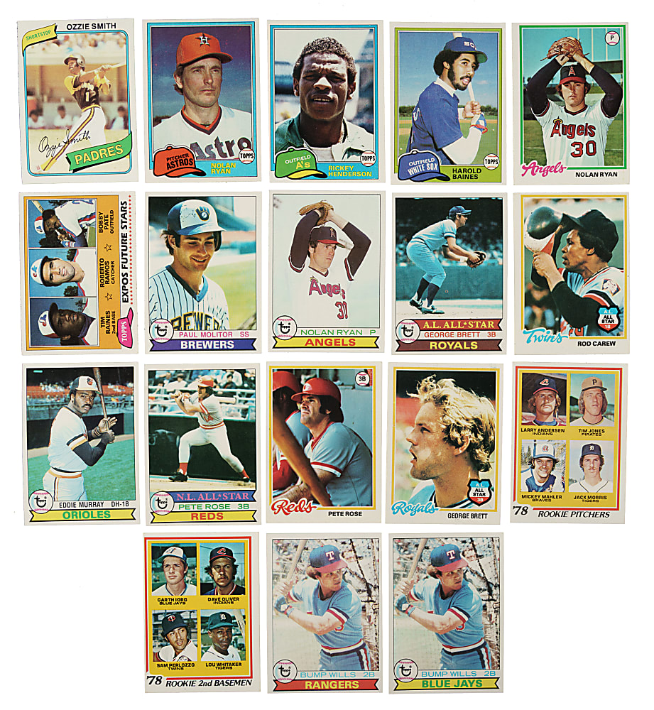 High-Grade 1978 to 1981 Topps Complete Set Collection (4 Sets, 2,905 Cards)