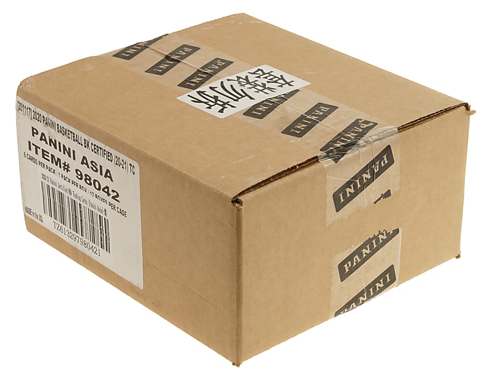 2020-2021 Panini Certified Basketball Asia Tmall Factory-Sealed Unopened Case (12 Boxes) - Anthony Edwards and LaMelo Ball Rookie Year