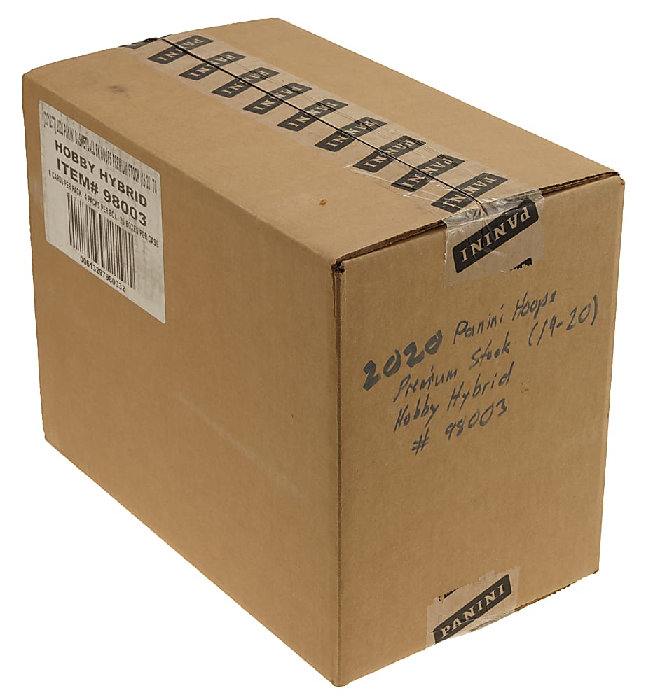 2019-2020 Panini NBA Hoops Premium Stock Basketball Factory-Sealed Unopened Hobby Hybrid Case (20 Boxes) - Zion Williamson and Ja Morant Rookie Year