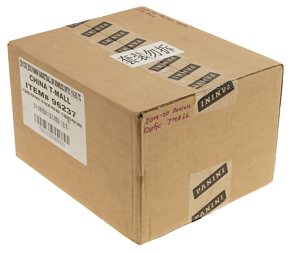 2019-2020 Panini Donruss Optic Basketball Asia Tmall Factory-Sealed Unopened Case (12 Boxes) - Zion Williamson and Ja Morant Rookie Year