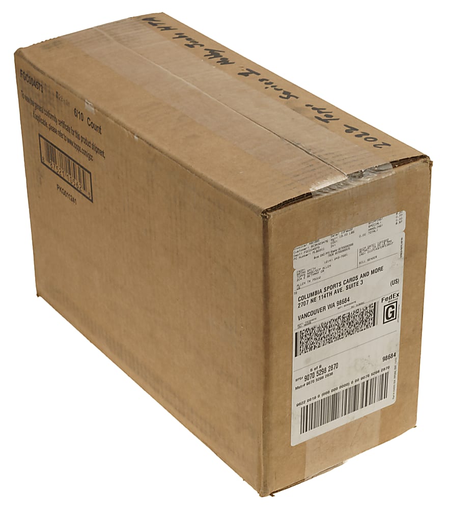 2022 Topps First Series Factory-Sealed Unopened Hobby Jumbo HTA Case (6 Boxes) - Cal Raleigh Rookie Year