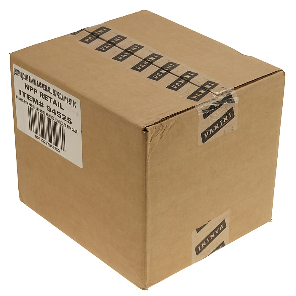 2019-2020 Panini Prizm Basketball Factory-Sealed Unopened Retail Case (20 Boxes) - Zion Williamson and Ja Morant Rookie Year