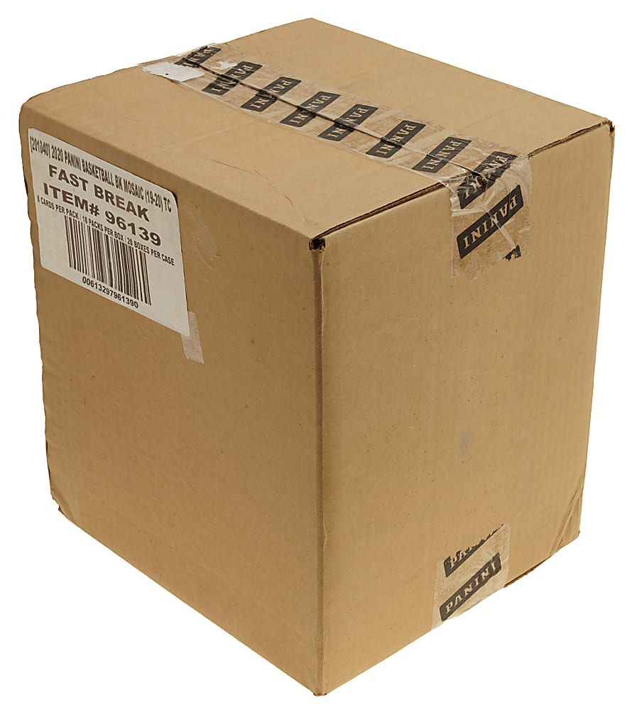2019-2020 Panini Mosaic Basketball Factory-Sealed Unopened Fast Break Case (20 Boxes) - Zion Williamson and Ja Morant Rookie Year
