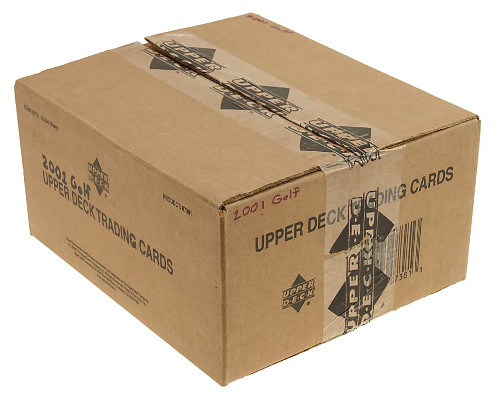 2001 Upper Deck Golf Original Unopened Hobby Box Case (12 Boxes)