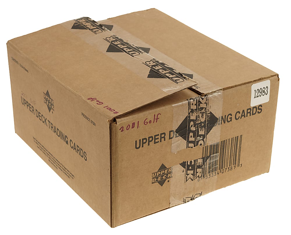 2001 Upper Deck Golf Original Unopened Hobby Box Case (12 Boxes)