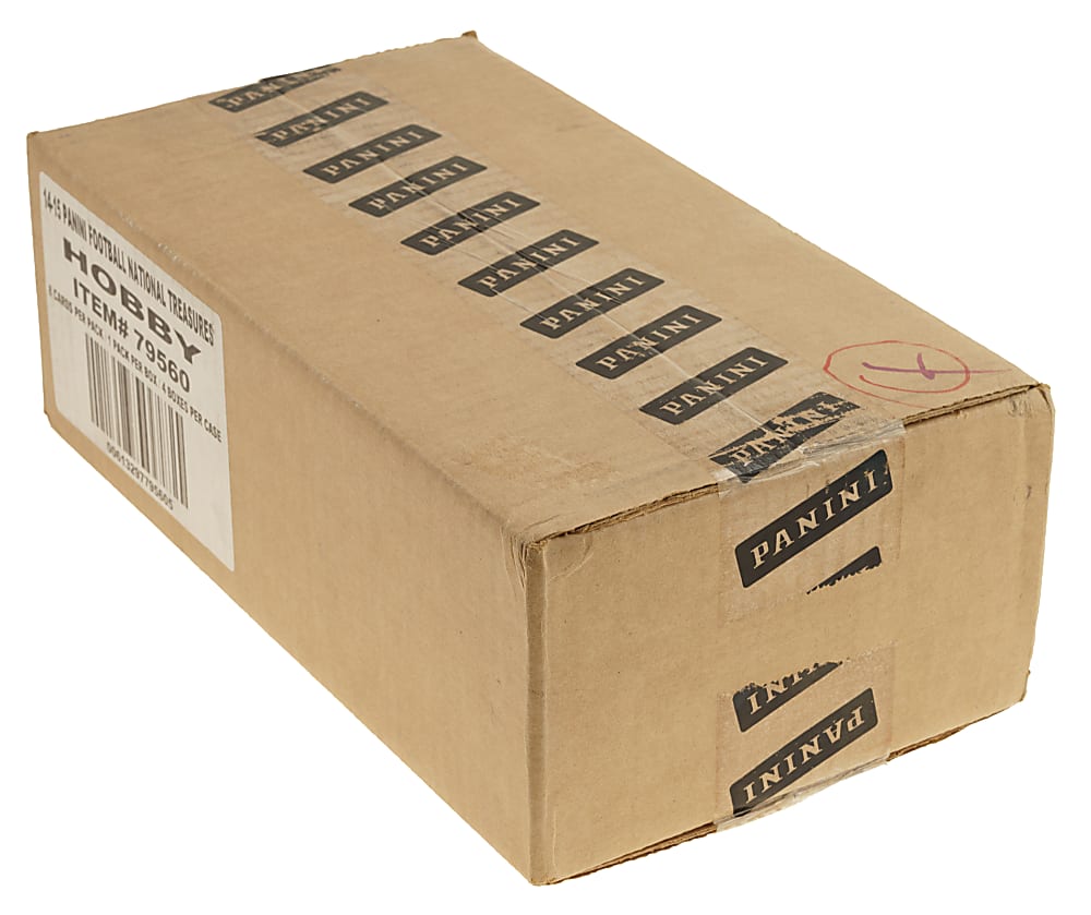 2014 Panini National Treasures Football Factory-Sealed Unopened Hobby Case (4 Boxes)